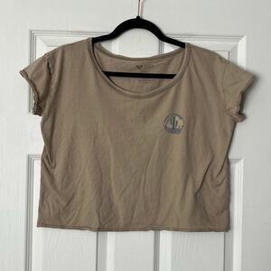 Roxy Cactus Graphic Rolled-Hem Tee - Size S